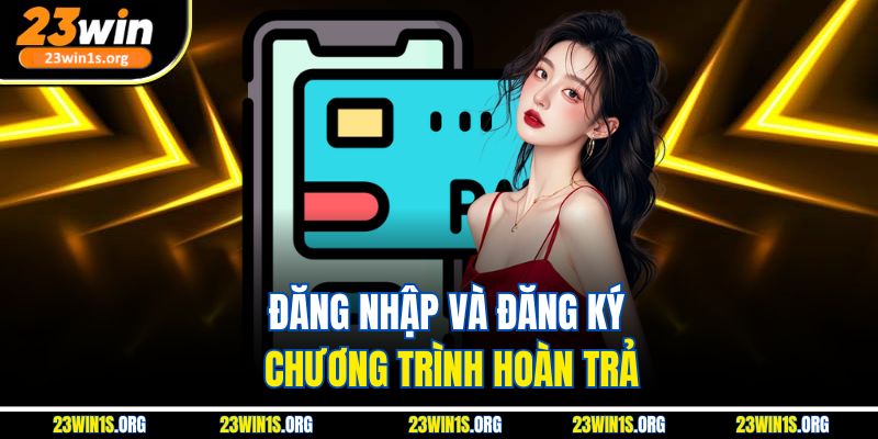 Đăng nhập và đăng ký chương trình hoàn trả