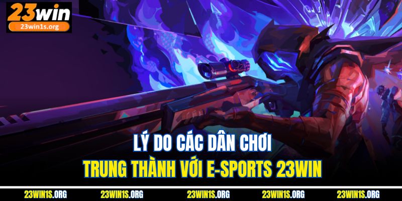 Lý do các dân chơi trung thành với e-sports 23WIN